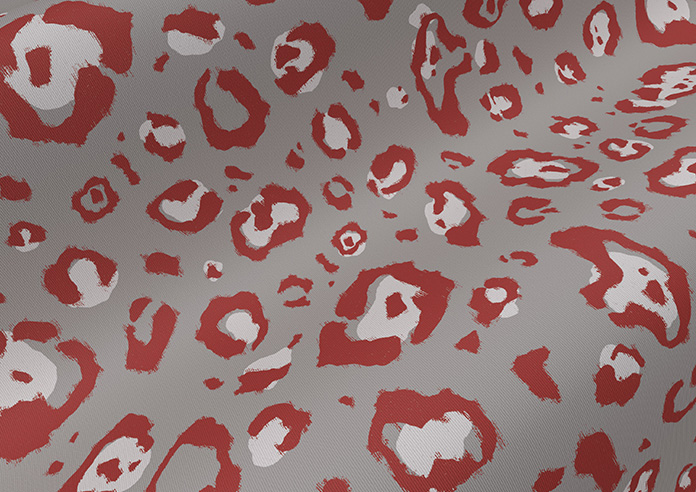 Leopard Luxe, Crimson - Roller Blind - Image 4